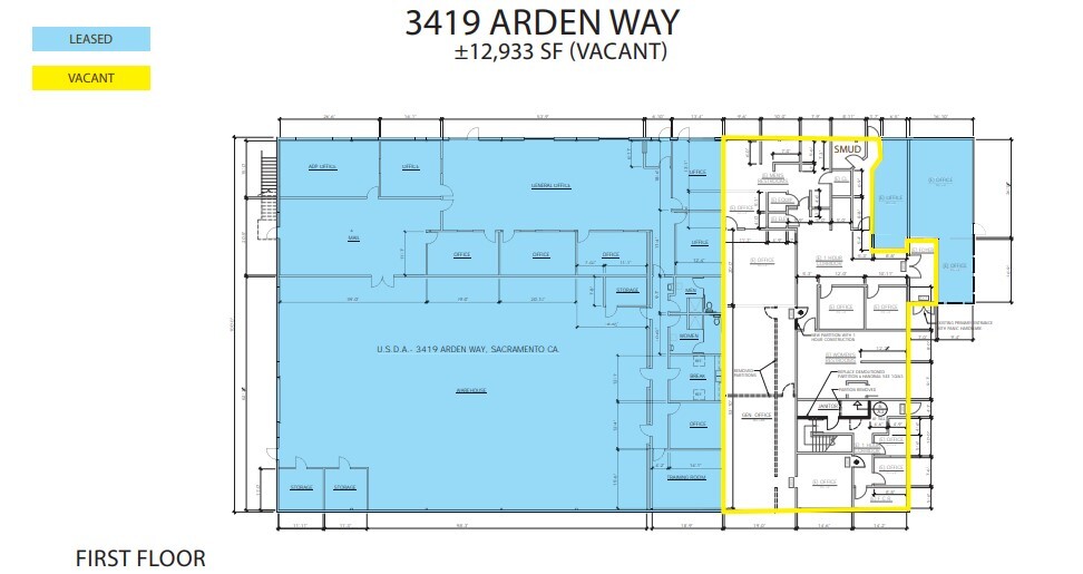 3411-3419 Arden Way, Sacramento, CA for sale Floor Plan- Image 1 of 2