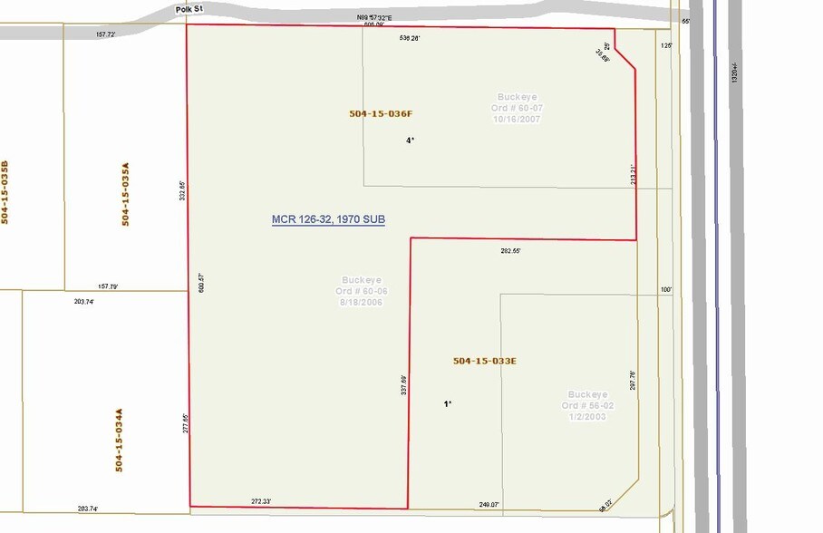 NWC Sun Valley Pky & Van Buren, Buckeye, AZ for sale - Plat Map - Image 3 of 4