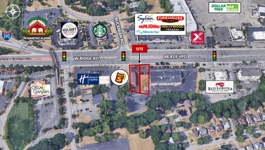 1597 W Ridge Rd, Rochester, NY - Aérien Vue de la carte - Image1