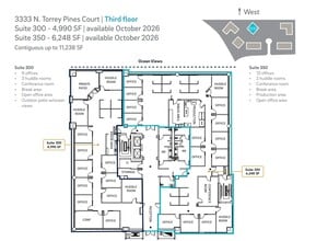 3333 N Torrey Pines Ct, La Jolla, CA for lease Floor Plan- Image 1 of 1