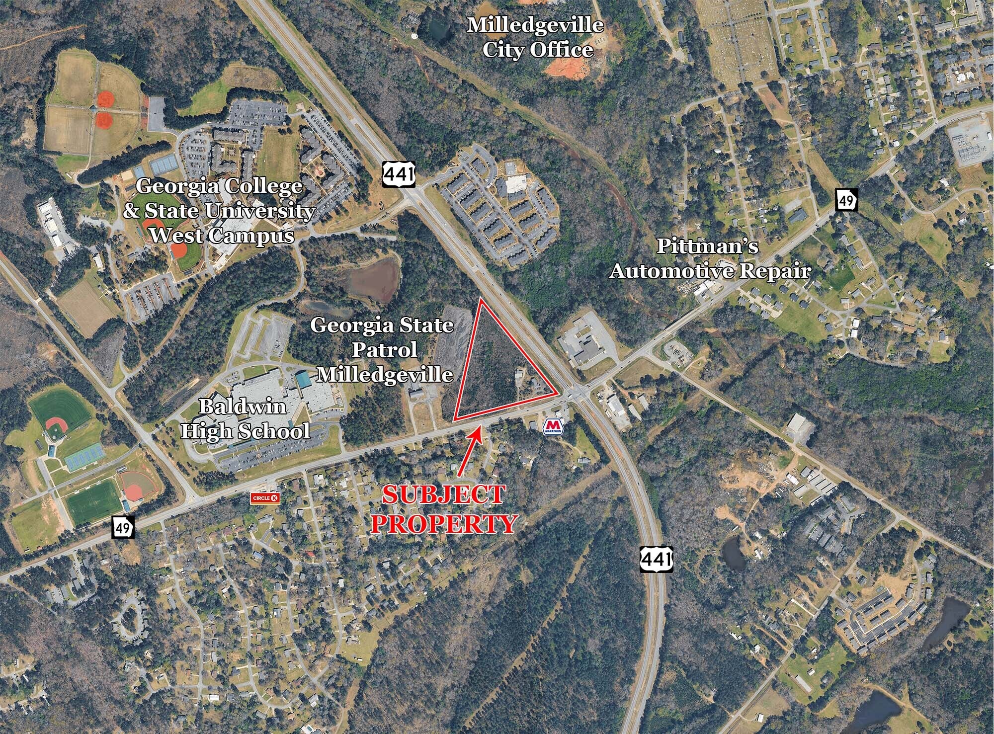GA Highway 49 & US Highway 441, Milledgeville, GA à vendre Photo principale- Image 1 de 4