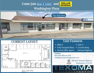 More details for 900 W National Hwy, Washington, IN - Retail for Lease