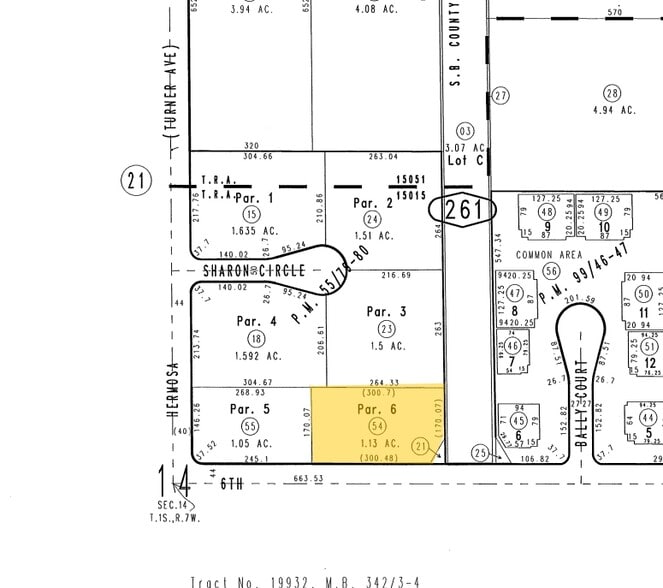 10184 6th St, Rancho Cucamonga, CA for lease - Plat Map - Image 2 of 12