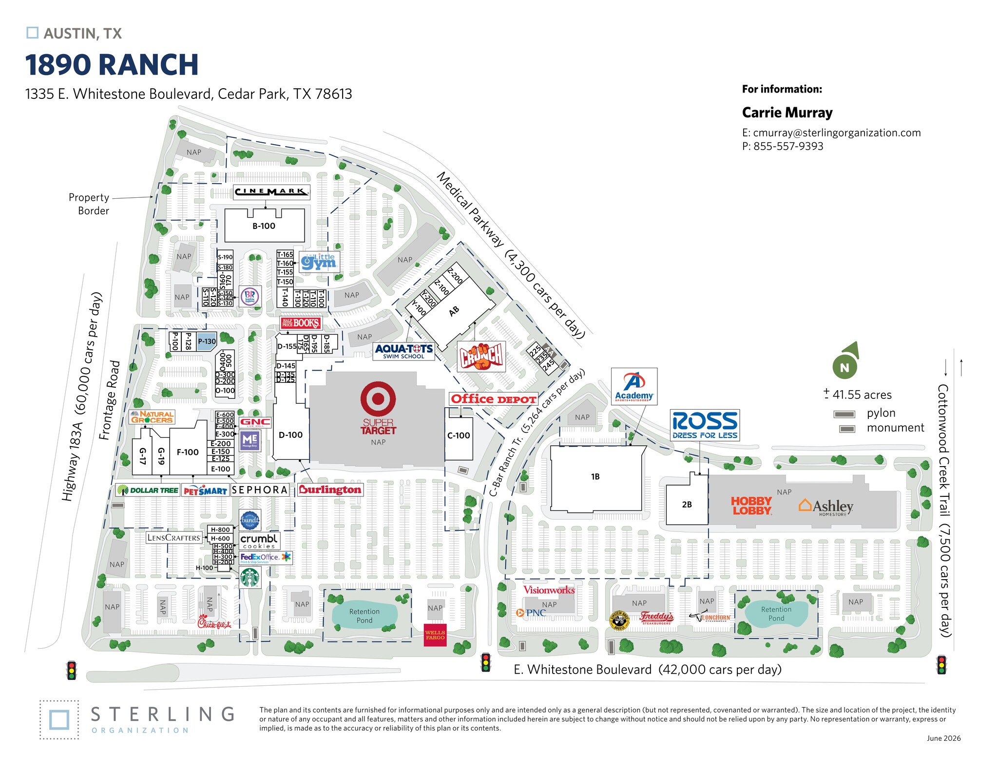 1335 E Whitestone Blvd, Cedar Park, TX for lease Site Plan- Image 1 of 1