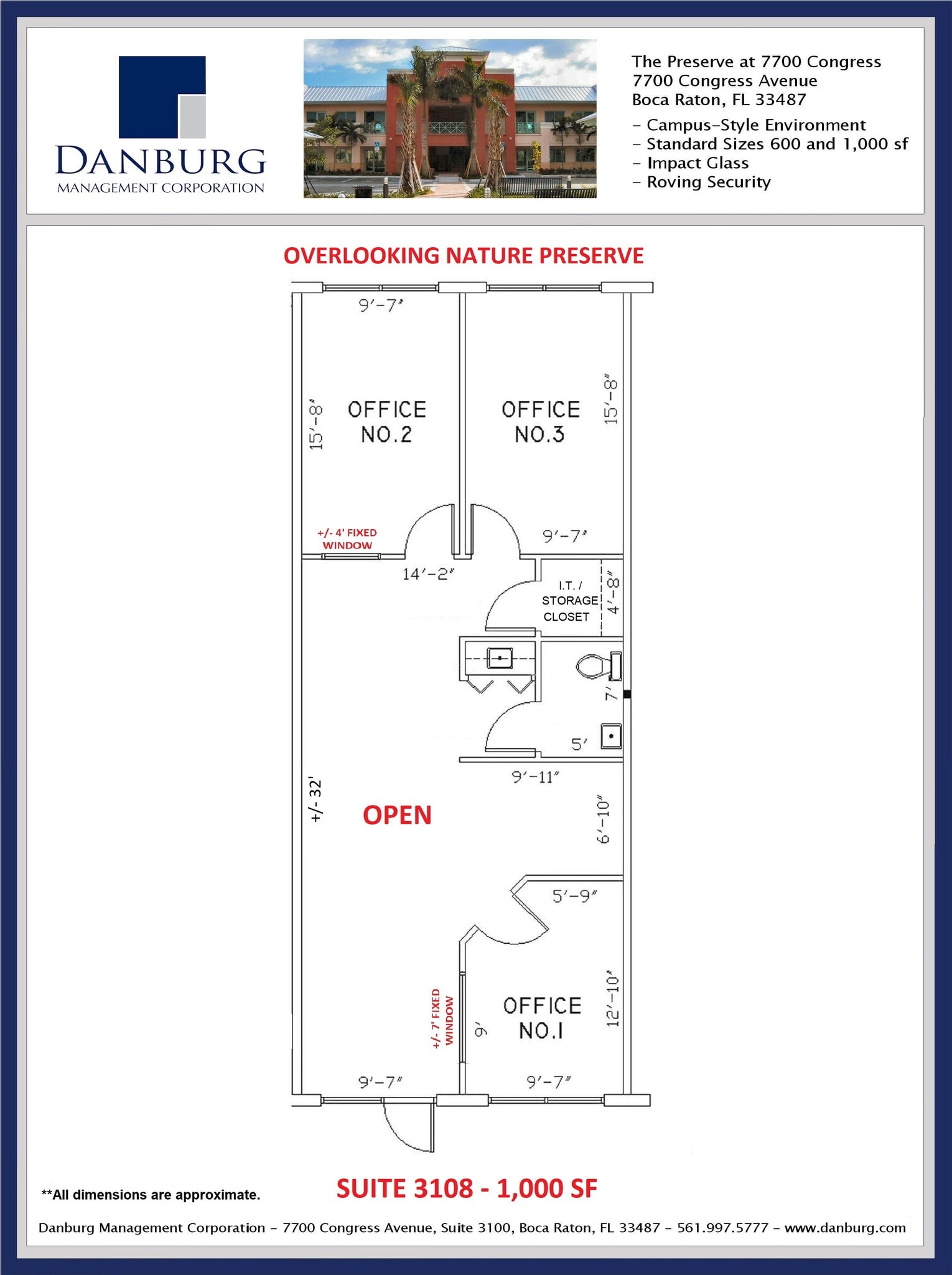7700 Congress Ave, Boca Raton, FL for lease Floor Plan- Image 1 of 1