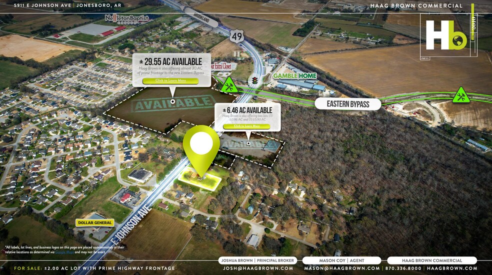 5911 E Johnson Ave, Jonesboro, AR à vendre - Aérien - Image 3 de 4