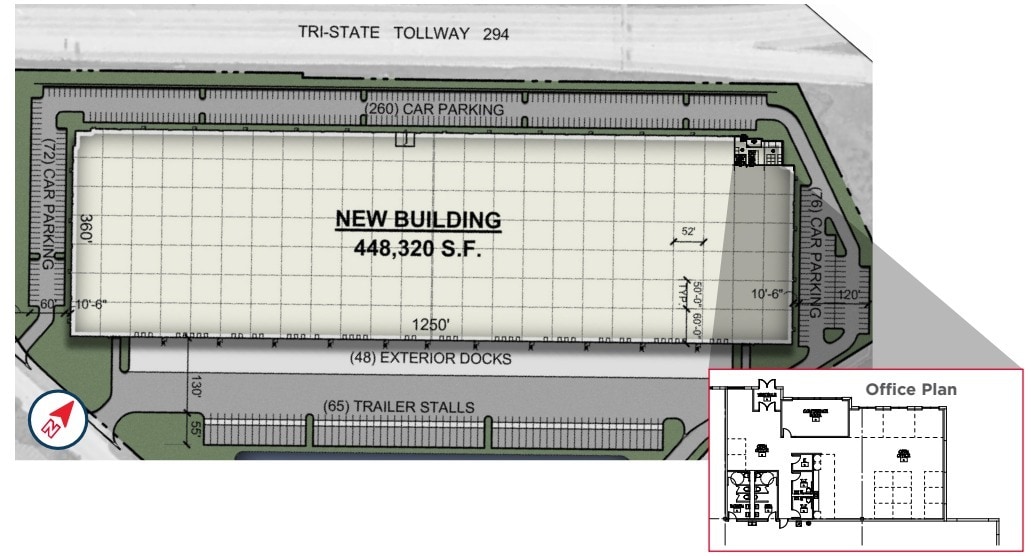 4000 Commercial Ave, Northbrook, IL for lease Floor Plan- Image 1 of 1