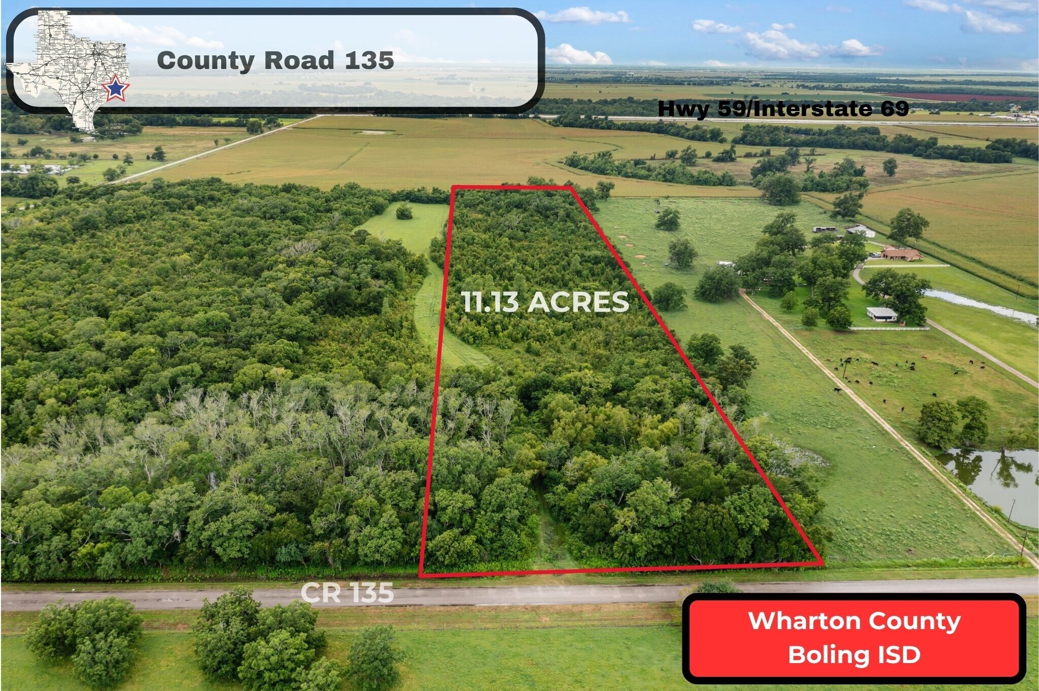 00 CR 135, Hungerford, TX à vendre Aérien- Image 1 de 20