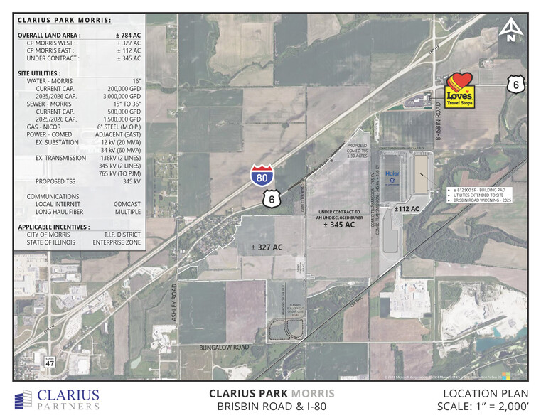 I-80 & Brisbin Rd, Morris, IL à louer - Plan de site - Image 1 de 1