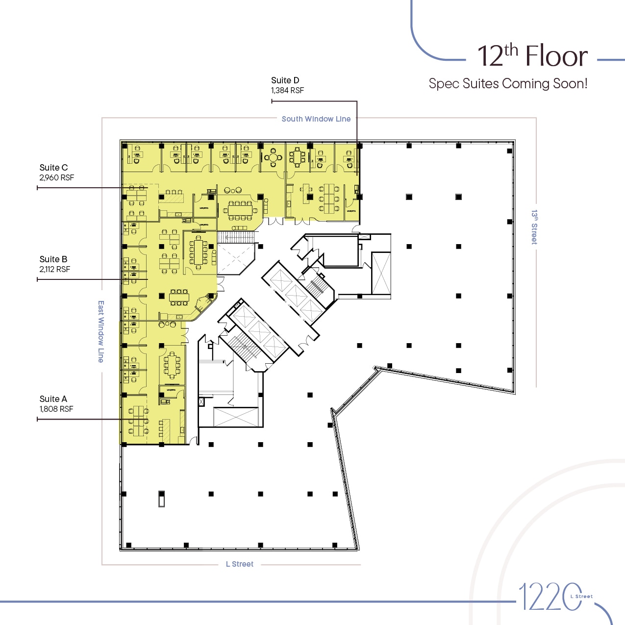 1220 L St NW, Washington, DC for lease Floor Plan- Image 1 of 6