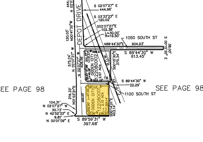 1150 S Depot Dr, Ogden, UT for lease - Plat Map - Image 2 of 2