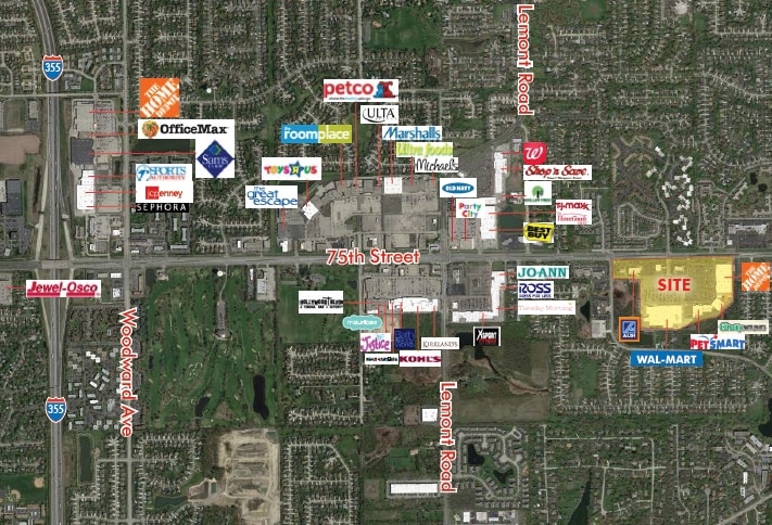 2189 75th St, Darien, IL for lease - Aerial - Image 3 of 3