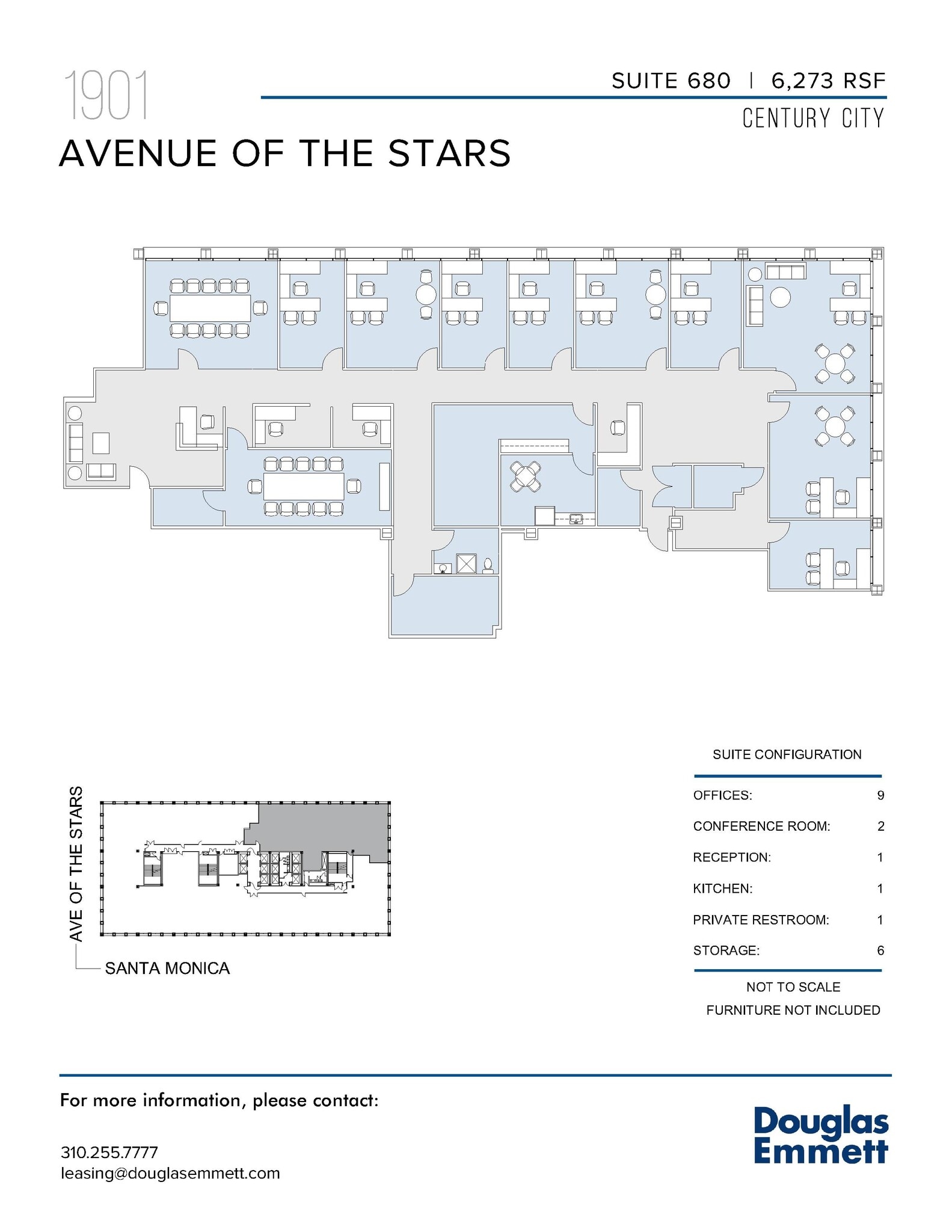 1901 Avenue of the Stars, Los Angeles, CA for lease Floor Plan- Image 1 of 1