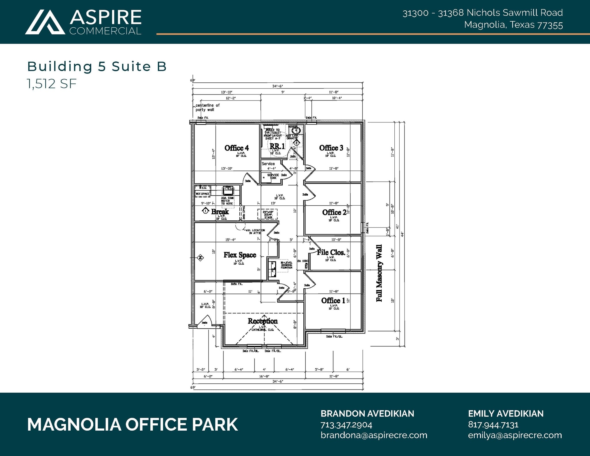 31368 Nichols Sawmill Rd, Magnolia, TX for lease Floor Plan- Image 1 of 2
