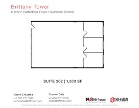 17W662 Butterfield Rd, Oakbrook Terrace, IL for lease Floor Plan- Image 1 of 1