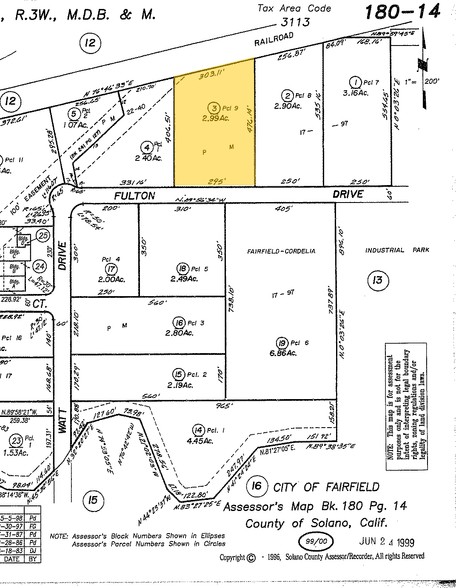 5160 Fulton Dr, Fairfield, CA for lease - Plat Map - Image 2 of 5