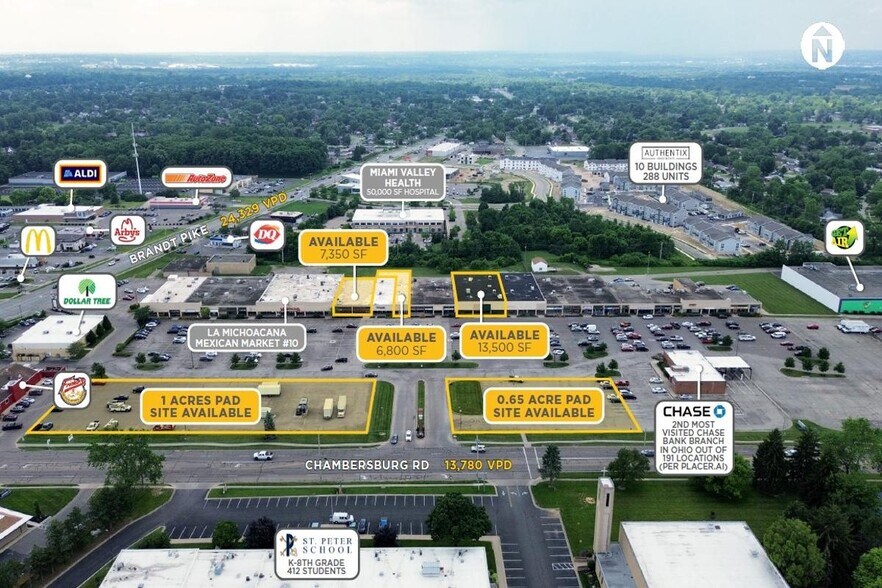 6070-6254 Chambersburg Rd, Huber Heights, OH à louer - Photo du bâtiment - Image 2 de 5
