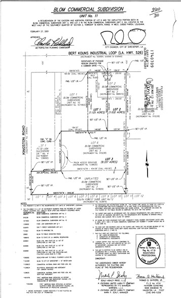 751 Bert Kouns Industrial Loop, Shreveport, LA à vendre - Plan de site - Image 3 de 4