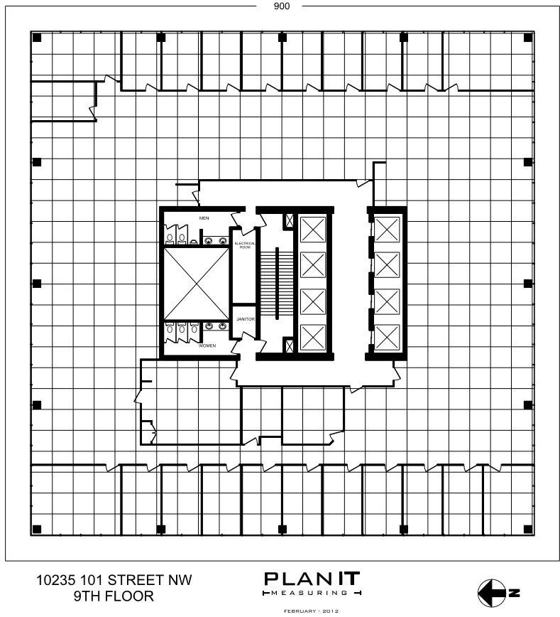 10235 101st St NW, Edmonton, AB à louer Plan d’étage- Image 1 de 1