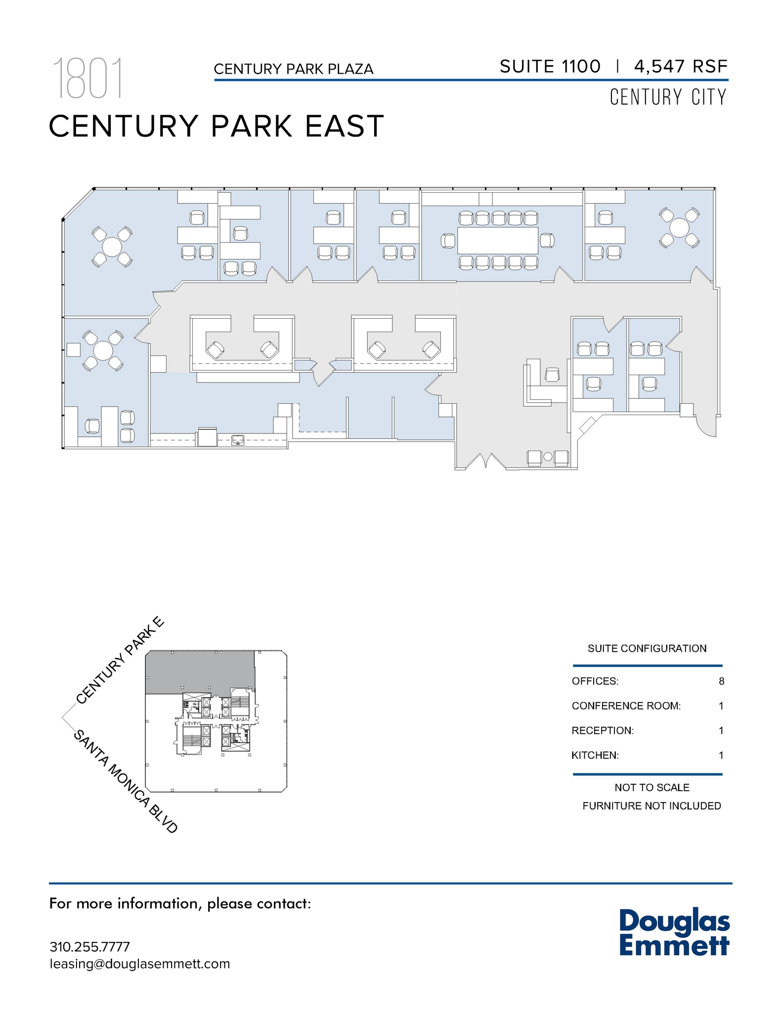 1801 Century Park E, Los Angeles, CA à louer Plan d’étage- Image 1 de 1