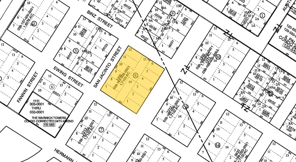 1200 Binz St, Houston, TX à louer - Plan cadastral - Image 3 de 12