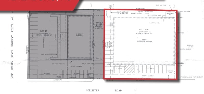 50 Hollister Rd, Teterboro, NJ for sale - Site Plan - Image 3 of 4