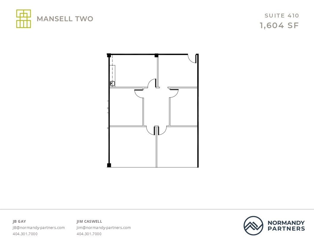 3650 Mansell Rd, Alpharetta, GA à louer Plan d  tage- Image 1 de 2