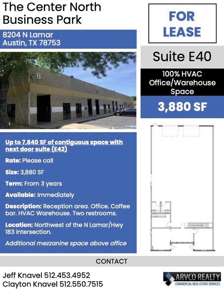 8204 N Lamar Blvd, Austin, TX à louer - Photo du bâtiment - Image 2 de 2
