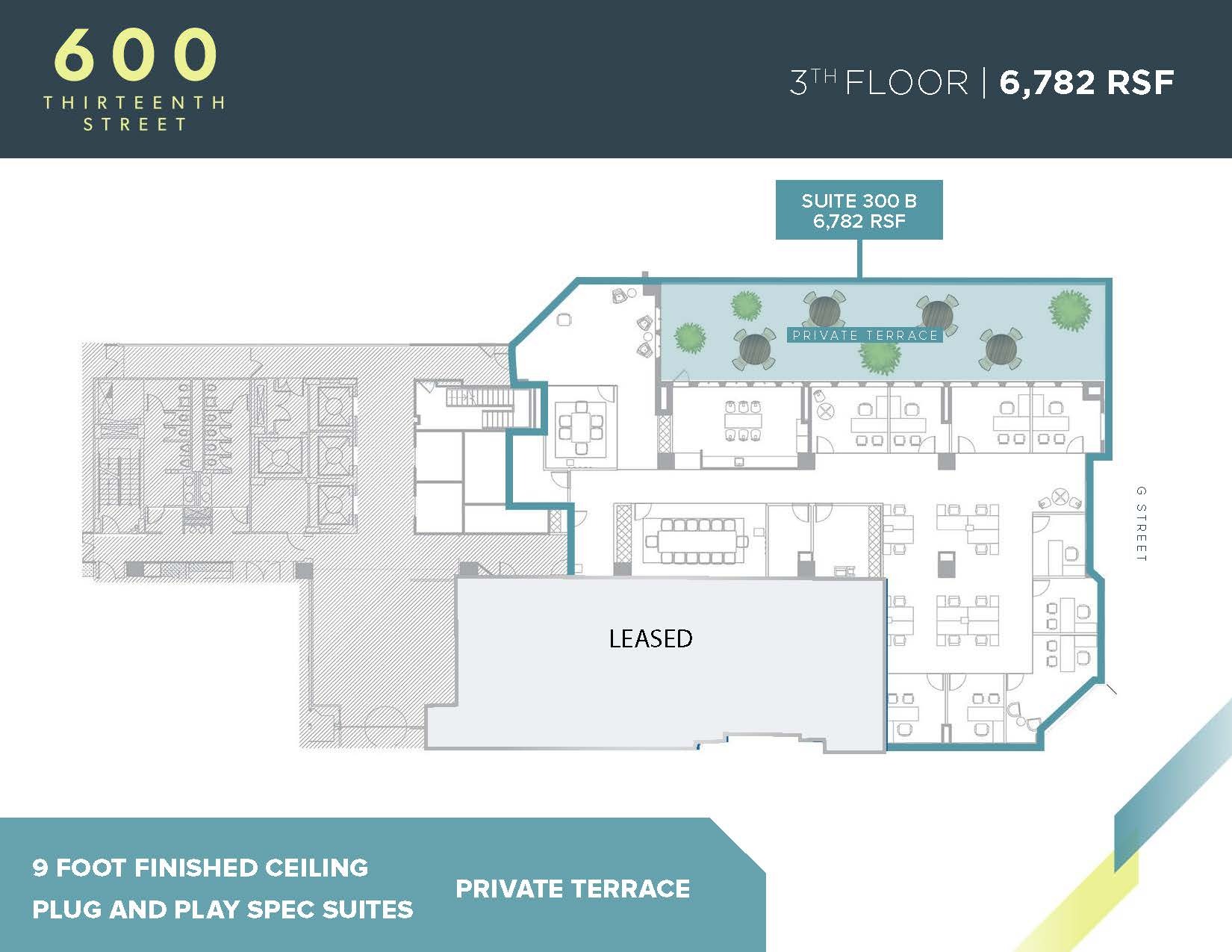 600 13th St NW, Washington, DC à louer Plan d  tage- Image 1 de 1