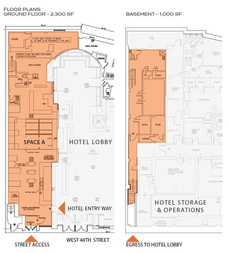 234 W 48th St, New York, NY for lease Floor Plan- Image 1 of 5