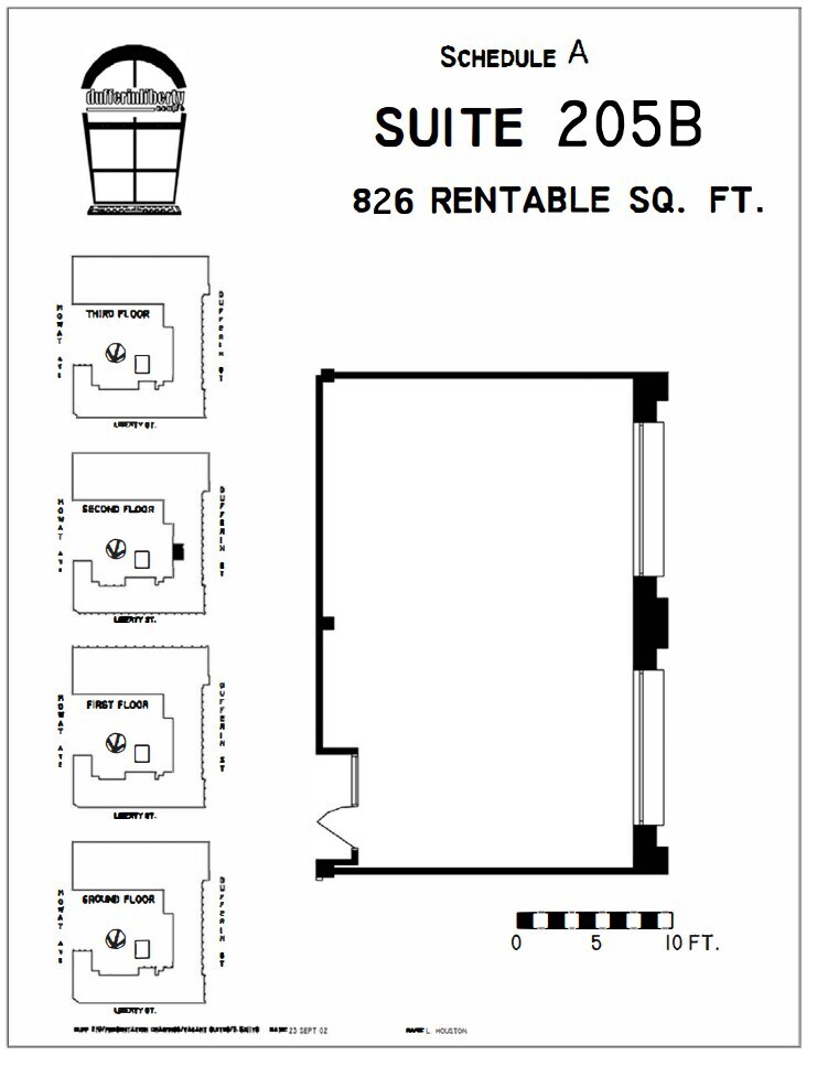 219 Dufferin St, Toronto, ON for lease Floor Plan- Image 1 of 1
