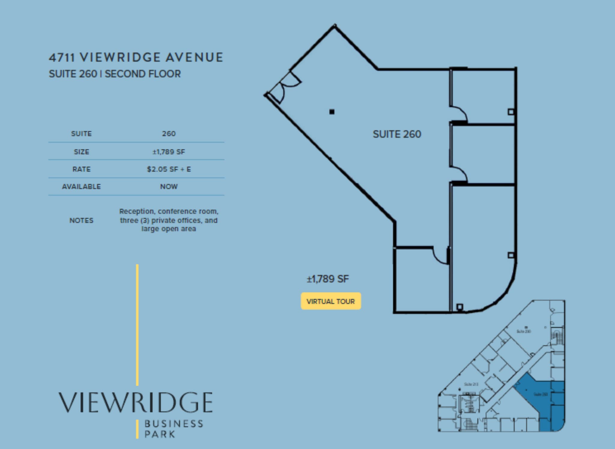 4711 Viewridge Ave, San Diego, CA for lease Floor Plan- Image 1 of 1