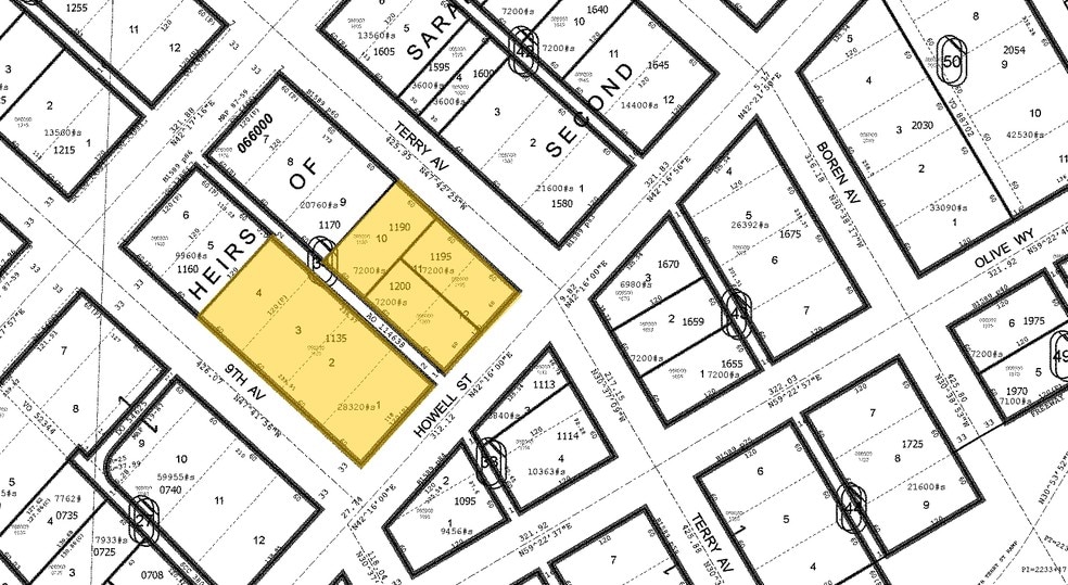 1800 9th Ave, Seattle, WA for lease - Plat Map - Image 2 of 18