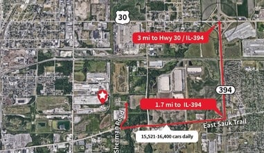 22200-22270 Sherman Rd, Chicago Heights, IL - Aérien  Vue de la carte