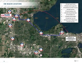7974 UW Health Ct, Middleton, WI - AERIAL  map view - Image1