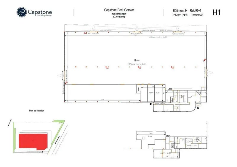 Flex in Ennery for lease Site Plan- Image 1 of 2