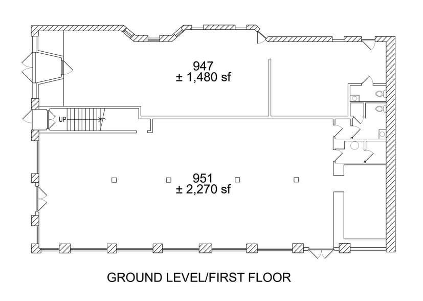 947-951 F St, Fresno, CA à louer - Plan d’étage - Image 3 de 4