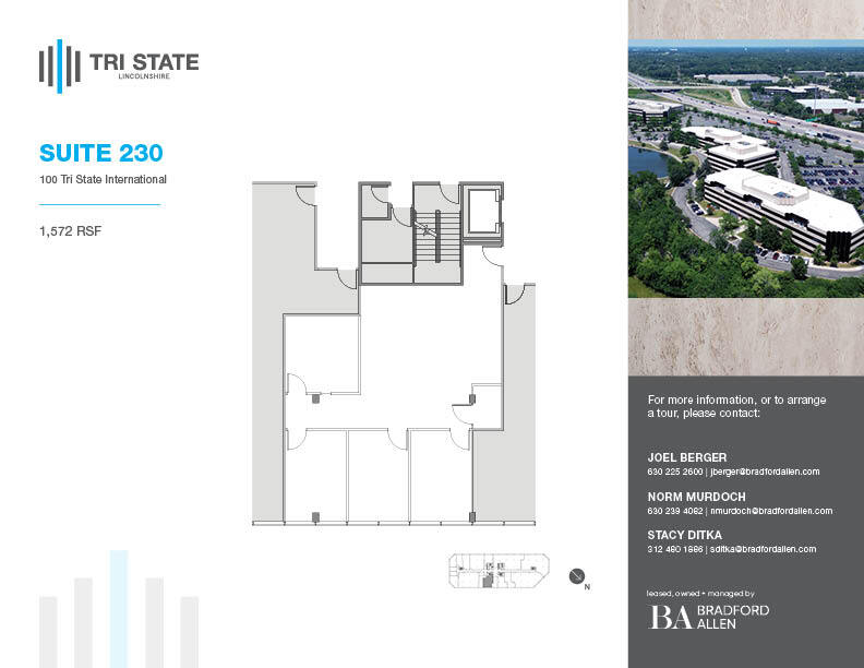 300 Tri State International, Lincolnshire, IL for lease Floor Plan- Image 1 of 1