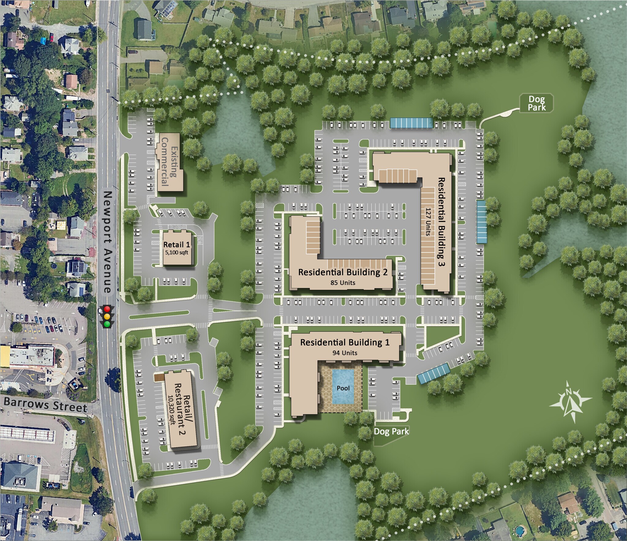 744 Newport Ave, Attleboro, MA à louer Plan de site- Image 1 de 4