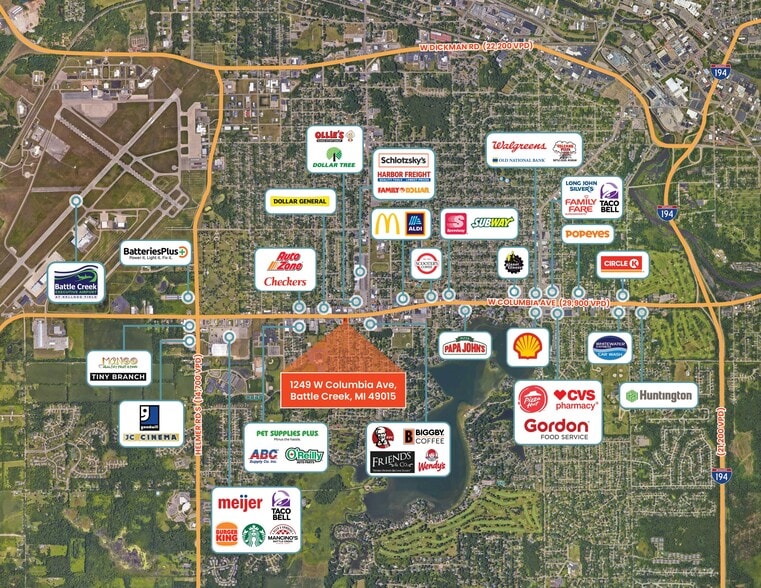 1249 W Columbia Ave, Battle Creek, MI for sale - Building Photo - Image 2 of 3