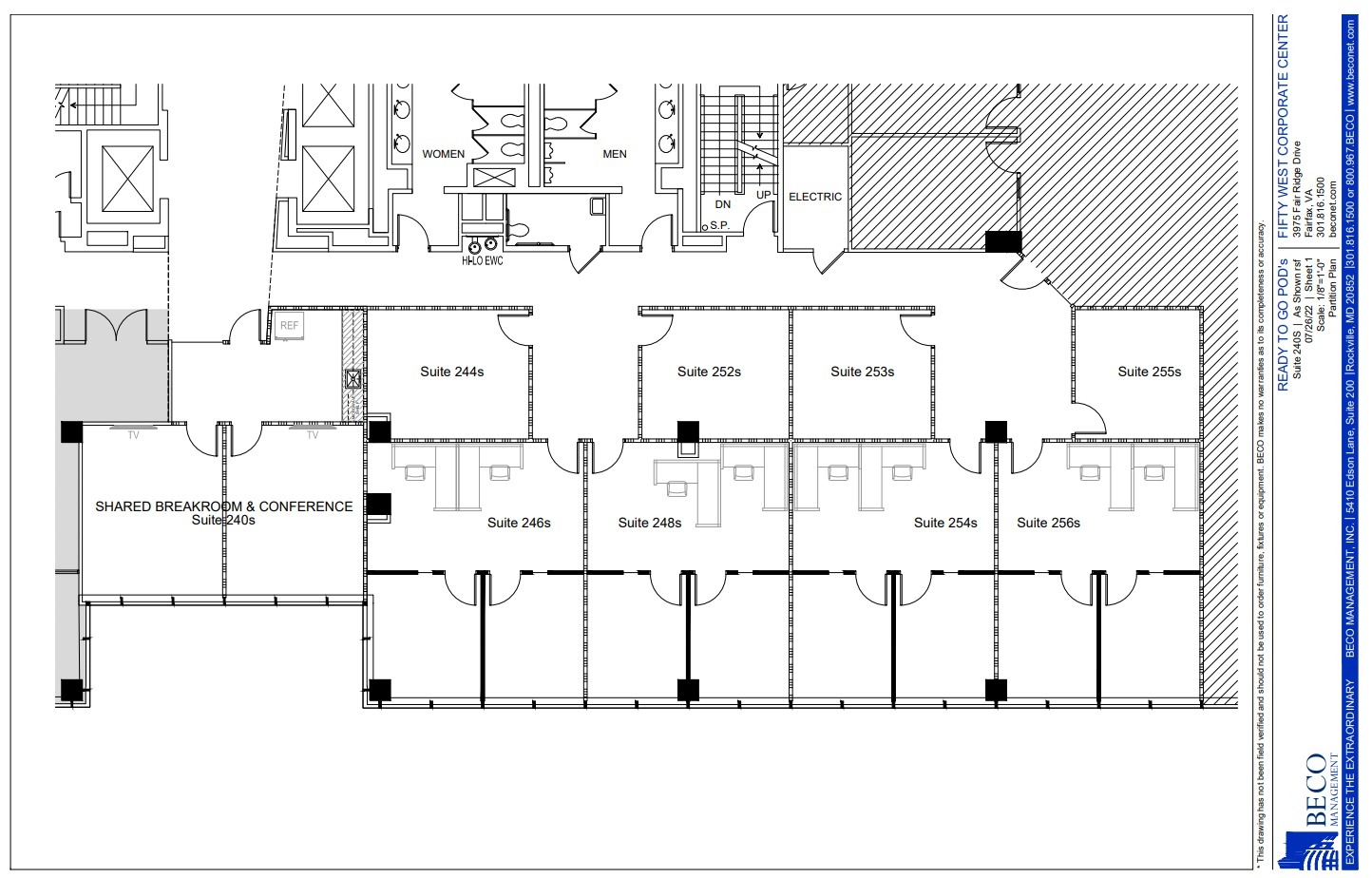 3975 Fair Ridge Dr, Fairfax, VA à louer Plan d  tage- Image 1 de 1