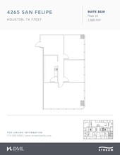 4265 San Felipe St, Houston, TX à louer Plan d’étage- Image 1 de 1