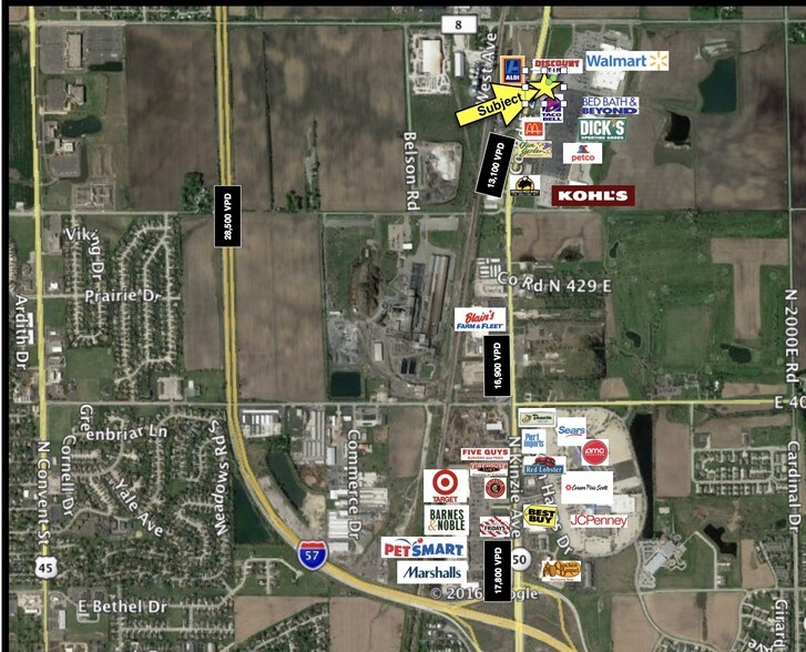 2072 N Kinzie Ave, Bradley, IL à vendre - Aérien - Image 3 de 4