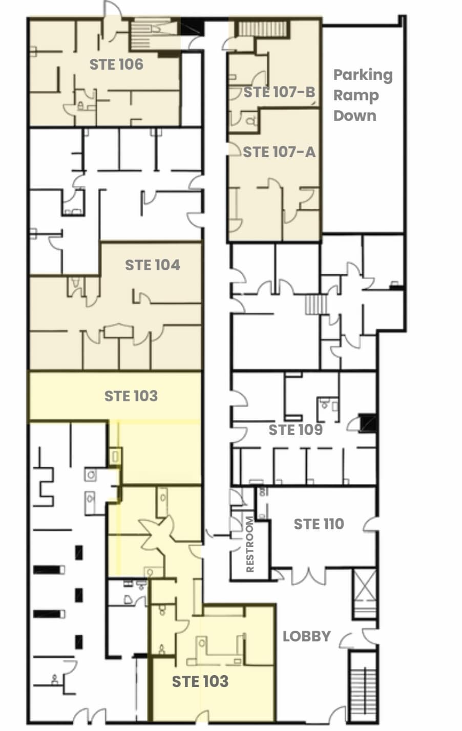 2480 Mission St, San Francisco, CA à louer Plan d’étage- Image 1 de 1