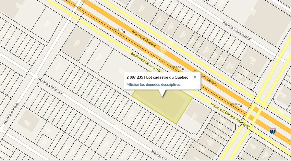 5160 Boul Décarie, Montréal, QC à vendre - Plan cadastral - Image 1 de 1