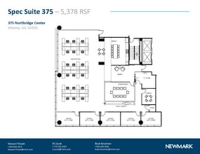 375 Northridge Rd, Atlanta, GA à louer Plan d’étage- Image 1 de 16