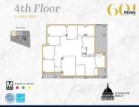 601 Pennsylvania Ave NW, Washington, DC à louer Plan d’étage- Image 1 de 1