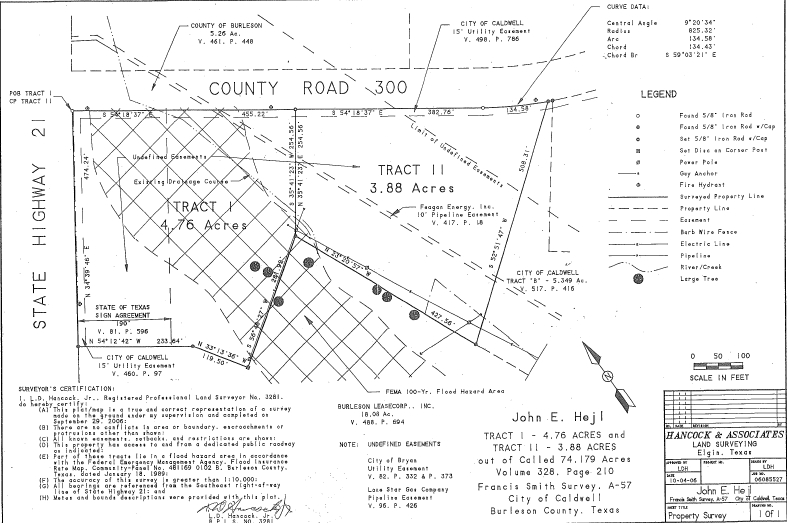 CR 300 & SH 21, Caldwell, TX à vendre - Plan cadastral - Image 2 de 17