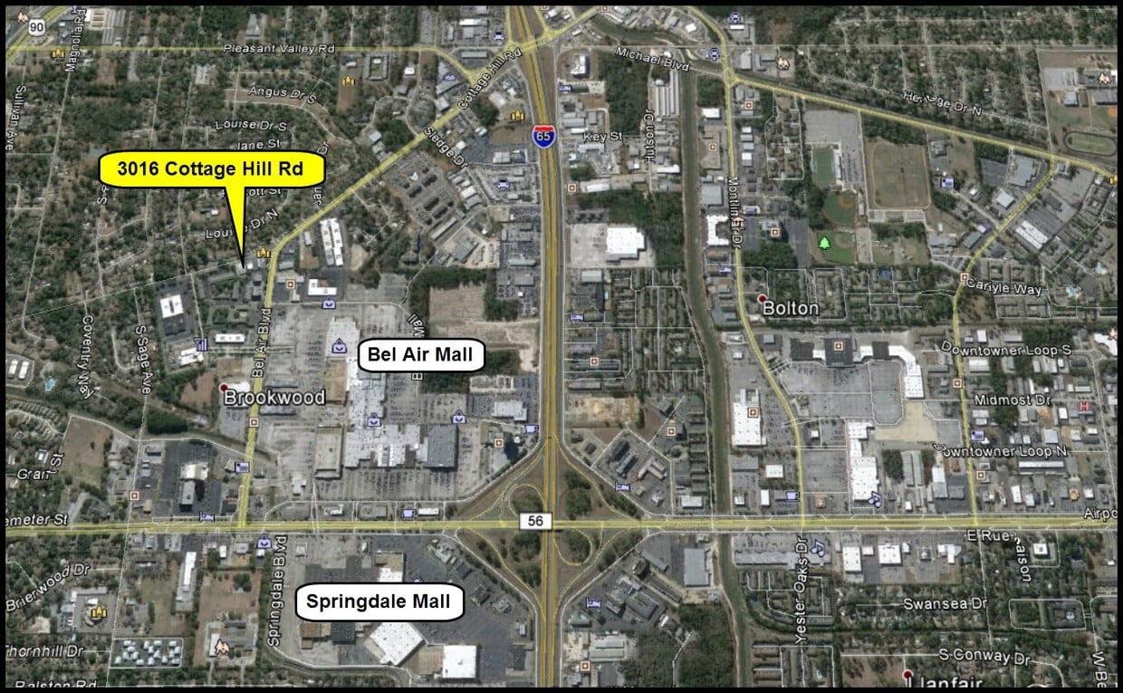 3026 Cottage Hill Rd, Mobile, AL for sale Aerial- Image 1 of 2