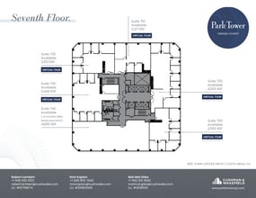 650 Town Center Dr, Costa Mesa, CA à louer Plan d’étage- Image 1 de 1